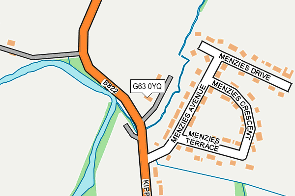 G63 0YQ map - OS OpenMap – Local (Ordnance Survey) G63 0YQ map - OS OpenMap – Local (Ordnance Survey)