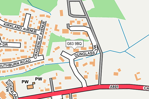 G63 9BQ map - OS OpenMap – Local (Ordnance Survey) G63 9BQ map - OS OpenMap – Local (Ordnance Survey)