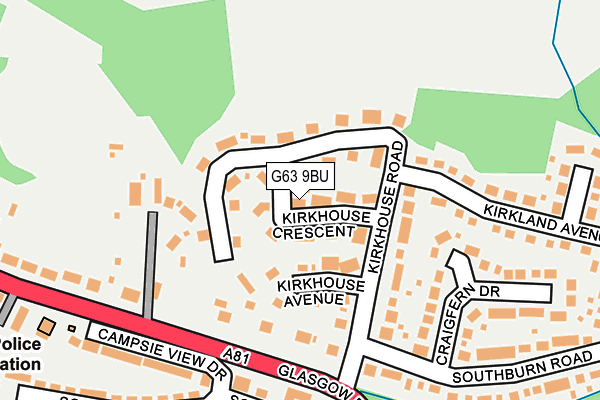 G63 9BU map - OS OpenMap – Local (Ordnance Survey) G63 9BU map - OS OpenMap – Local (Ordnance Survey)