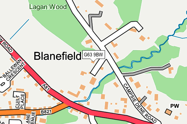 G63 9BW map - OS OpenMap – Local (Ordnance Survey) G63 9BW map - OS OpenMap – Local (Ordnance Survey)