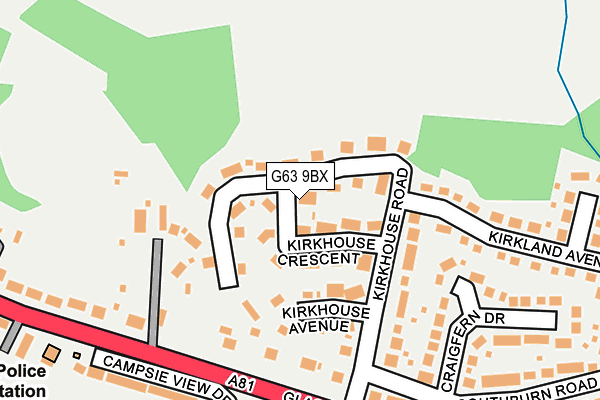 G63 9BX map - OS OpenMap – Local (Ordnance Survey) G63 9BX map - OS OpenMap – Local (Ordnance Survey)