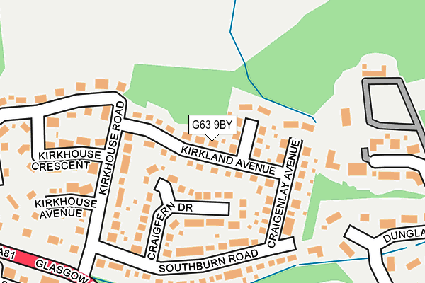 G63 9BY map - OS OpenMap – Local (Ordnance Survey) G63 9BY map - OS OpenMap – Local (Ordnance Survey)