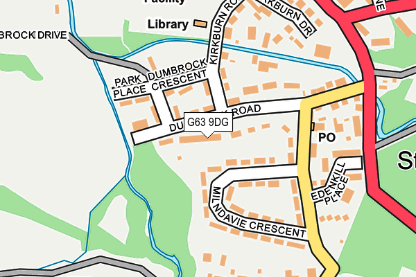 G63 9DG map - OS OpenMap – Local (Ordnance Survey) G63 9DG map - OS OpenMap – Local (Ordnance Survey)