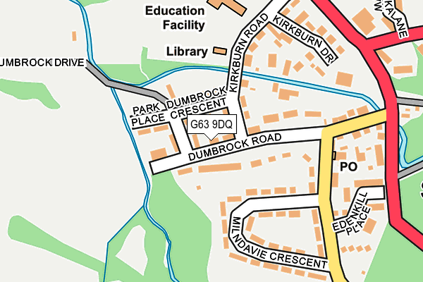 G63 9DQ map - OS OpenMap – Local (Ordnance Survey) G63 9DQ map - OS OpenMap – Local (Ordnance Survey)