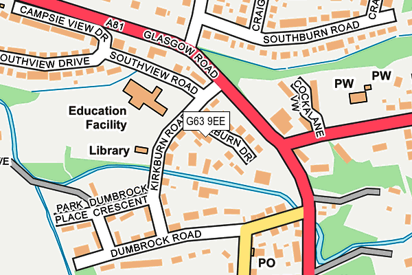 G63 9EE map - OS OpenMap – Local (Ordnance Survey) G63 9EE map - OS OpenMap – Local (Ordnance Survey)