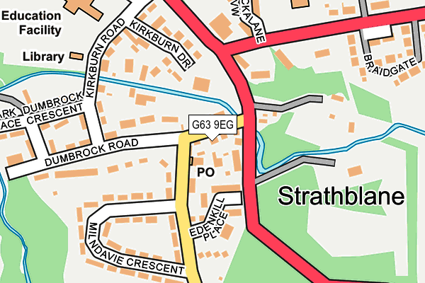 G63 9EG map - OS OpenMap – Local (Ordnance Survey) G63 9EG map - OS OpenMap – Local (Ordnance Survey)