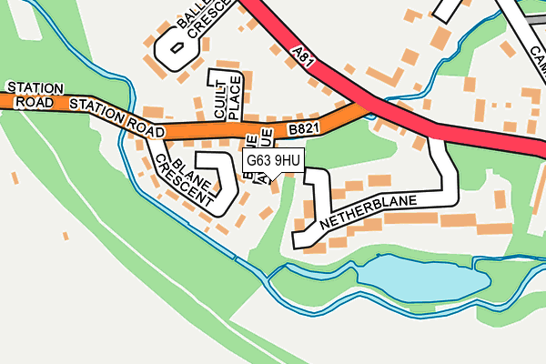 G63 9HU map - OS OpenMap – Local (Ordnance Survey) G63 9HU map - OS OpenMap – Local (Ordnance Survey)