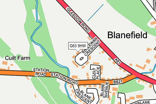 G63 9HW map - OS OpenMap – Local (Ordnance Survey) G63 9HW map - OS OpenMap – Local (Ordnance Survey)