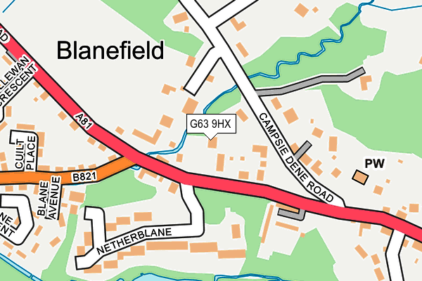 G63 9HX map - OS OpenMap – Local (Ordnance Survey) G63 9HX map - OS OpenMap – Local (Ordnance Survey)