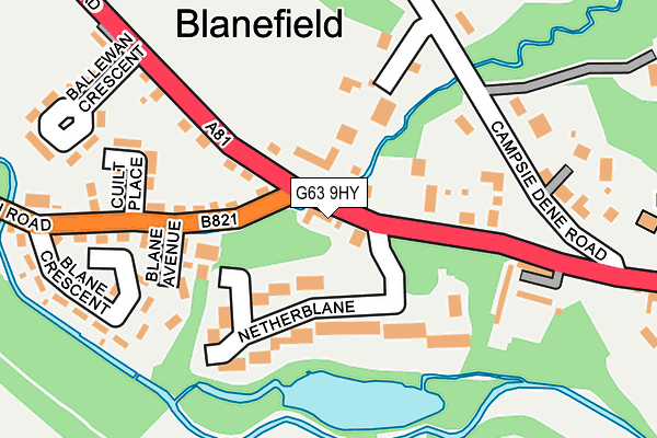 G63 9HY map - OS OpenMap – Local (Ordnance Survey) G63 9HY map - OS OpenMap – Local (Ordnance Survey)