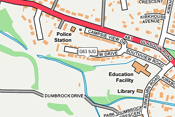 G63 9JG map - OS OpenMap – Local (Ordnance Survey) G63 9JG map - OS OpenMap – Local (Ordnance Survey)