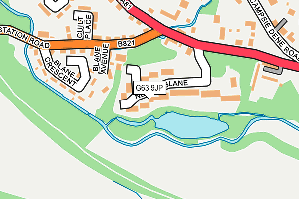 G63 9JP map - OS OpenMap – Local (Ordnance Survey) G63 9JP map - OS OpenMap – Local (Ordnance Survey)