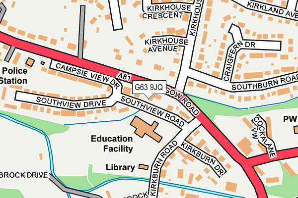 G63 9JQ map - OS OpenMap – Local (Ordnance Survey) G63 9JQ map - OS OpenMap – Local (Ordnance Survey)