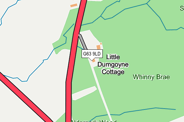 G63 9LD map - OS OpenMap – Local (Ordnance Survey) G63 9LD map - OS OpenMap – Local (Ordnance Survey)