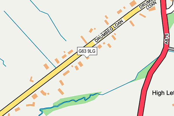 G63 9LG map - OS OpenMap – Local (Ordnance Survey) G63 9LG map - OS OpenMap – Local (Ordnance Survey)