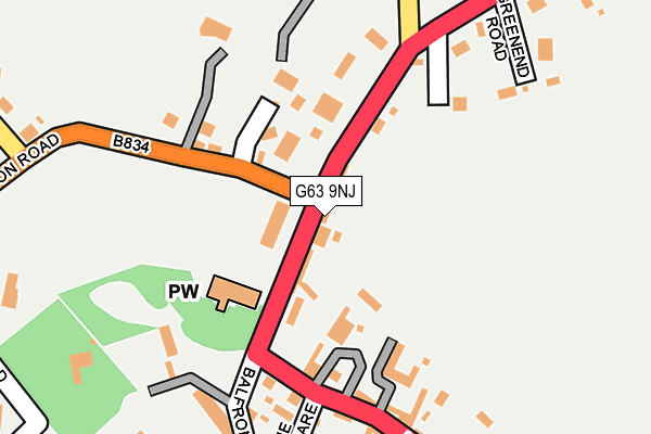 G63 9NJ map - OS OpenMap – Local (Ordnance Survey) G63 9NJ map - OS OpenMap – Local (Ordnance Survey)