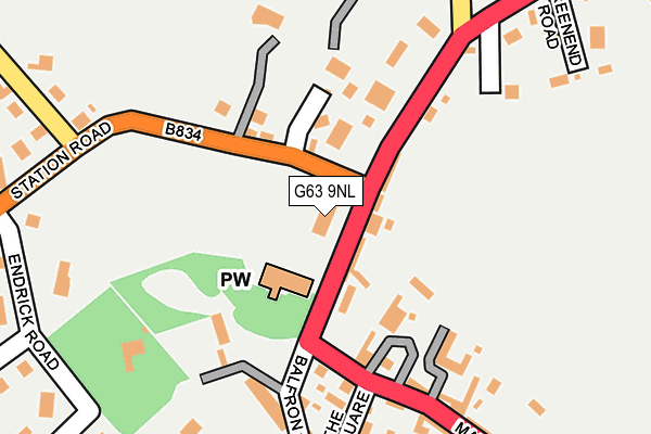 G63 9NL map - OS OpenMap – Local (Ordnance Survey) G63 9NL map - OS OpenMap – Local (Ordnance Survey)