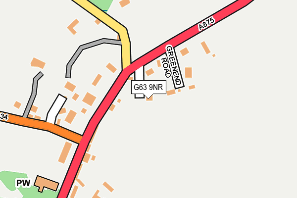 G63 9NR map - OS OpenMap – Local (Ordnance Survey) G63 9NR map - OS OpenMap – Local (Ordnance Survey)