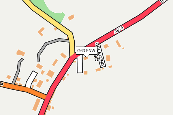 G63 9NW map - OS OpenMap – Local (Ordnance Survey) G63 9NW map - OS OpenMap – Local (Ordnance Survey)