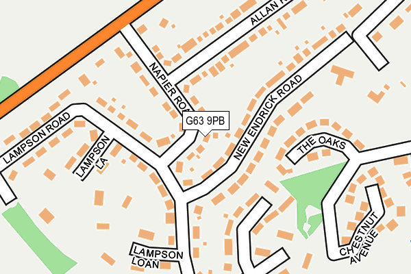 G63 9PB map - OS OpenMap – Local (Ordnance Survey) G63 9PB map - OS OpenMap – Local (Ordnance Survey)