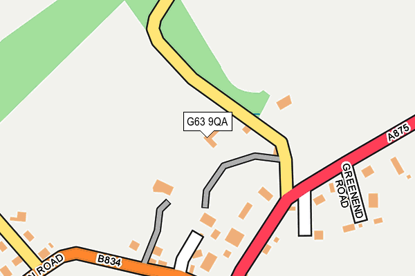 G63 9QA map - OS OpenMap – Local (Ordnance Survey) G63 9QA map - OS OpenMap – Local (Ordnance Survey)