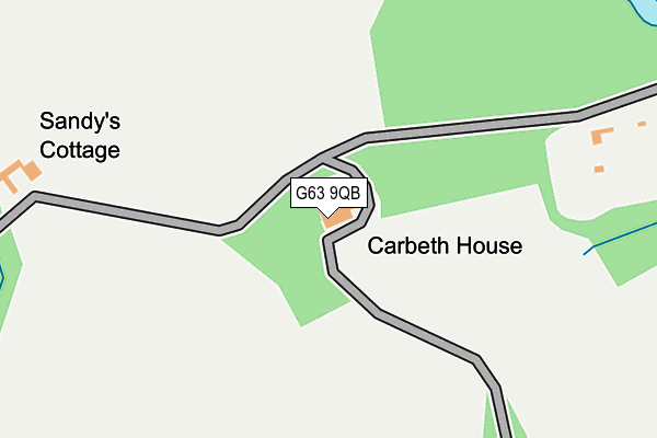 G63 9QB map - OS OpenMap – Local (Ordnance Survey) G63 9QB map - OS OpenMap – Local (Ordnance Survey)