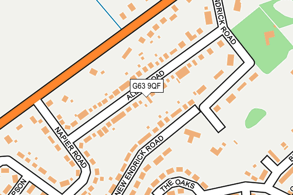 G63 9QF map - OS OpenMap – Local (Ordnance Survey) G63 9QF map - OS OpenMap – Local (Ordnance Survey)