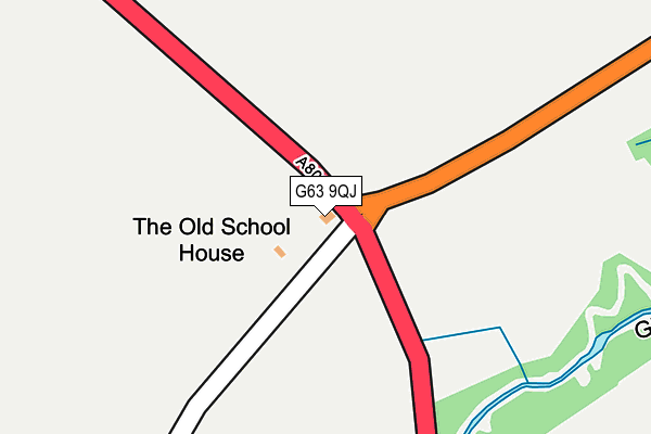 G63 9QJ map - OS OpenMap – Local (Ordnance Survey) G63 9QJ map - OS OpenMap – Local (Ordnance Survey)