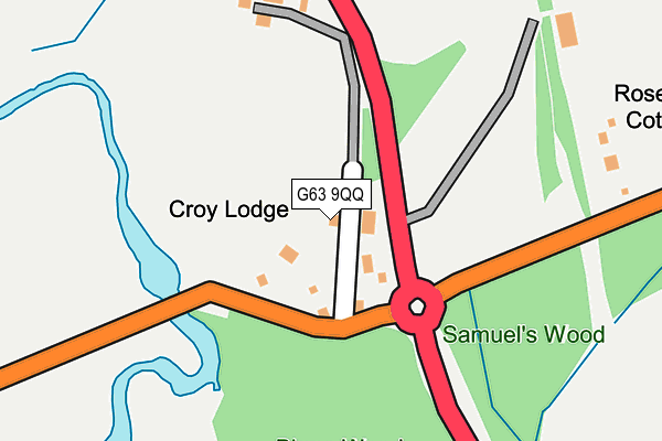 G63 9QQ map - OS OpenMap – Local (Ordnance Survey) G63 9QQ map - OS OpenMap – Local (Ordnance Survey)