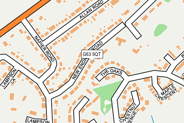 G63 9QT map - OS OpenMap – Local (Ordnance Survey) G63 9QT map - OS OpenMap – Local (Ordnance Survey)