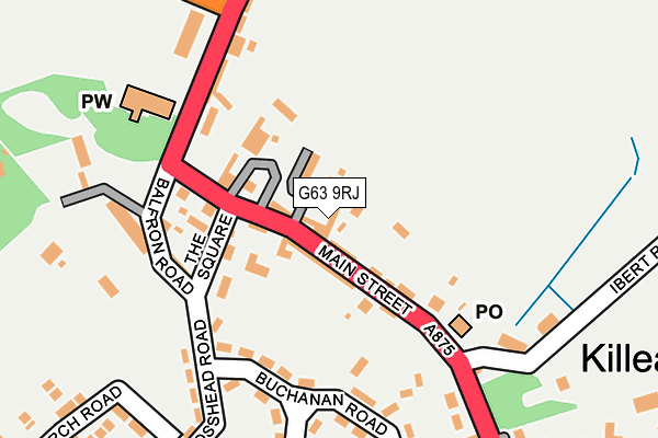 G63 9RJ map - OS OpenMap – Local (Ordnance Survey) G63 9RJ map - OS OpenMap – Local (Ordnance Survey)