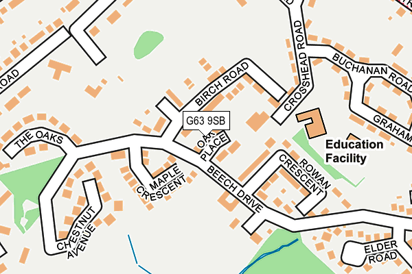 G63 9SB map - OS OpenMap – Local (Ordnance Survey) G63 9SB map - OS OpenMap – Local (Ordnance Survey)