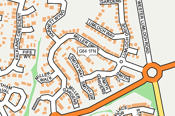 G64 1FN map - OS OpenMap – Local (Ordnance Survey) G64 1FN map - OS OpenMap – Local (Ordnance Survey)