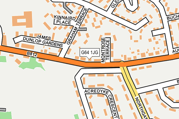 G64 1JG map - OS OpenMap – Local (Ordnance Survey) G64 1JG map - OS OpenMap – Local (Ordnance Survey)