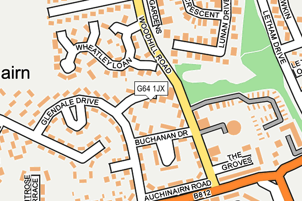 G64 1JX map - OS OpenMap – Local (Ordnance Survey) G64 1JX map - OS OpenMap – Local (Ordnance Survey)