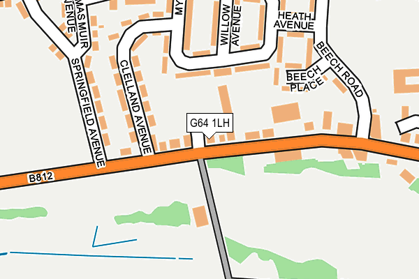 G64 1LH map - OS OpenMap – Local (Ordnance Survey)