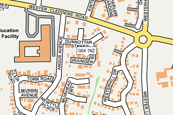G64 1NZ map - OS OpenMap – Local (Ordnance Survey) G64 1NZ map - OS OpenMap – Local (Ordnance Survey)
