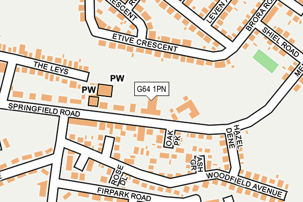 G64 1PN map - OS OpenMap – Local (Ordnance Survey) G64 1PN map - OS OpenMap – Local (Ordnance Survey)