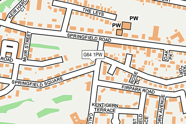 G64 1PW map - OS OpenMap – Local (Ordnance Survey) G64 1PW map - OS OpenMap – Local (Ordnance Survey)