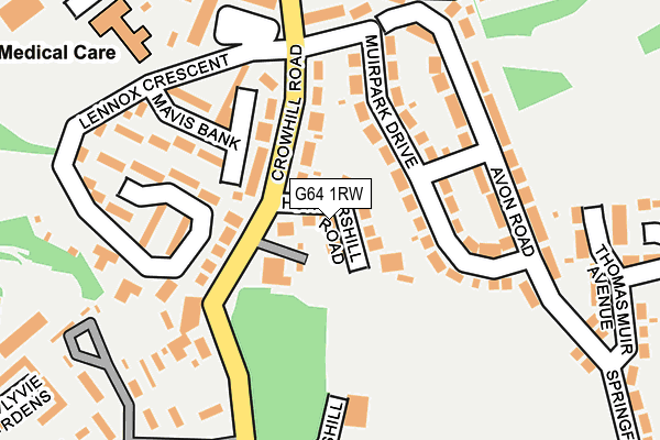 G64 1RW map - OS OpenMap – Local (Ordnance Survey) G64 1RW map - OS OpenMap – Local (Ordnance Survey)