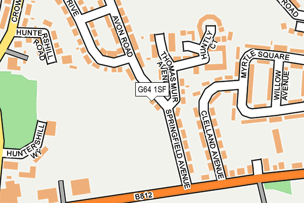 G64 1SF map - OS OpenMap – Local (Ordnance Survey) G64 1SF map - OS OpenMap – Local (Ordnance Survey)