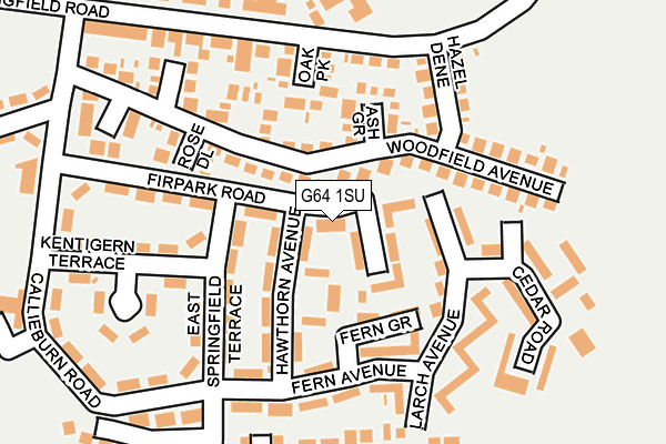 G64 1SU map - OS OpenMap – Local (Ordnance Survey)