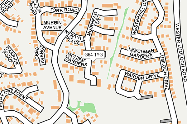 G64 1YG map - OS OpenMap – Local (Ordnance Survey) G64 1YG map - OS OpenMap – Local (Ordnance Survey)
