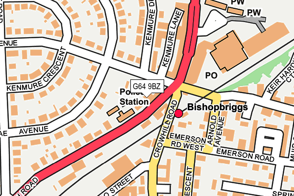 G64 9BZ map - OS OpenMap – Local (Ordnance Survey) G64 9BZ map - OS OpenMap – Local (Ordnance Survey)