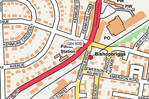 G64 9DB map - OS OpenMap – Local (Ordnance Survey) G64 9DB map - OS OpenMap – Local (Ordnance Survey)