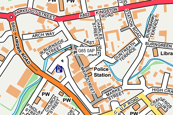 G65 0AP map - OS OpenMap – Local (Ordnance Survey)