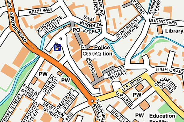 G65 0AQ map - OS OpenMap – Local (Ordnance Survey)