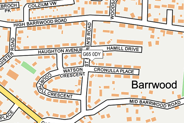 G65 0DY map - OS OpenMap – Local (Ordnance Survey) G65 0DY map - OS OpenMap – Local (Ordnance Survey)