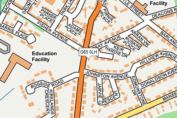 G65 0LH map - OS OpenMap – Local (Ordnance Survey) G65 0LH map - OS OpenMap – Local (Ordnance Survey)