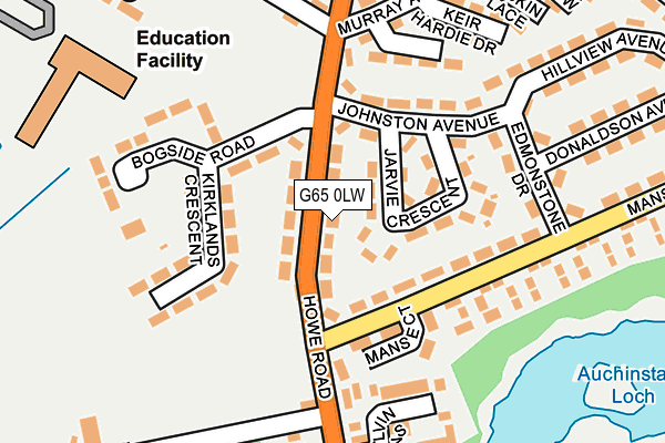 G65 0LW map - OS OpenMap – Local (Ordnance Survey)